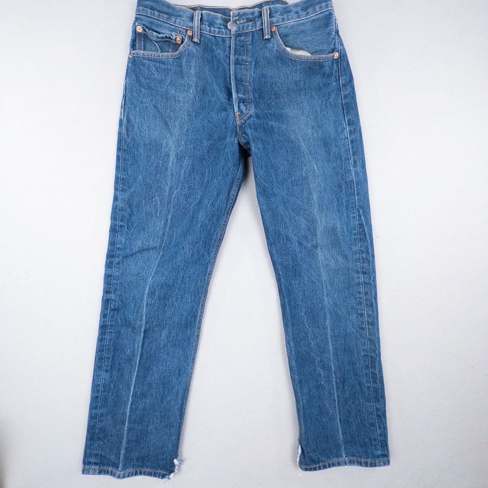 Vintage Y2K‎ Levi's 501 Jeans Men's 34x32 Blue 100% Cotton Button Fly